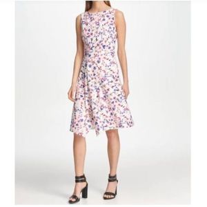 Dkny Floral Ditsy print sleeveless dress NWT size 12